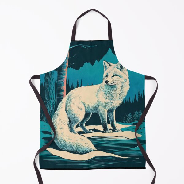 Item preview, Fox Portrait. arctic fox, white fox, snow fox, winter fox, fantasy fox, whimsical fox designed and sold by FoxVibes.