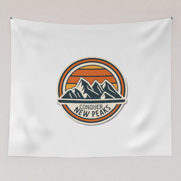 Item preview, Conquer New Peaks - Mountain Range Adventure designed and sold by NiftyWrx.
