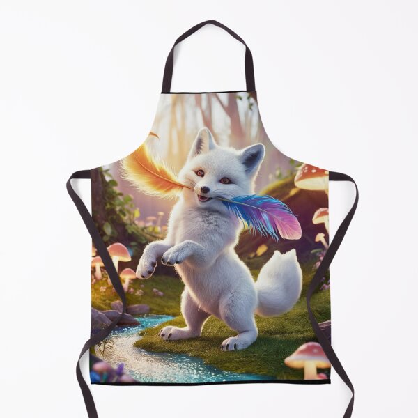 Item preview, Fox Portrait. arctic fox, white fox, snow fox, winter fox, fantasy fox, whimsical fox designed and sold by FoxVibes.