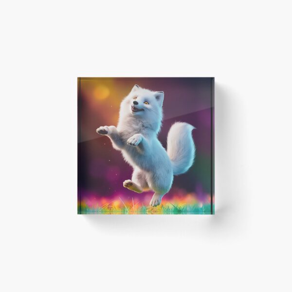 Item preview, Fox Portrait. arctic fox, white fox, snow fox, winter fox, fantasy fox, whimsical fox designed and sold by FoxVibes.