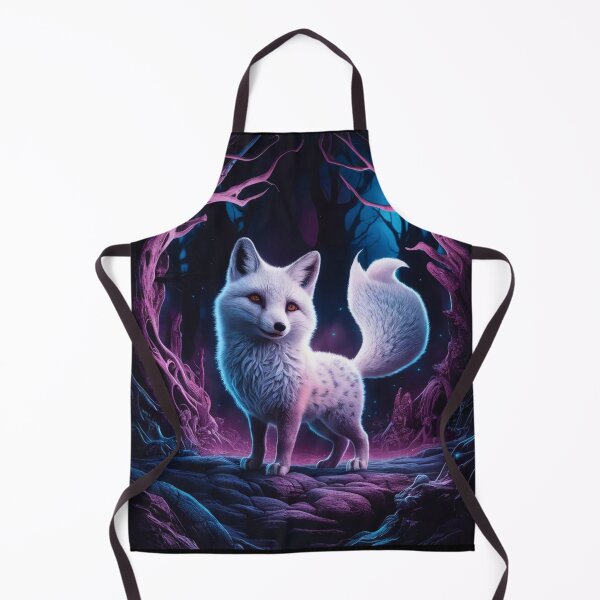 Item preview, Fox Portrait. arctic fox, white fox, snow fox, winter fox, fantasy fox, whimsical fox designed and sold by FoxVibes.
