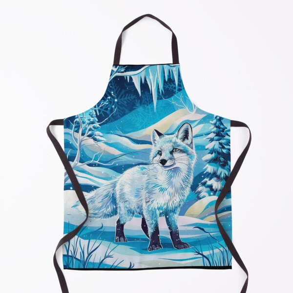 Artikelvorschau, Fuchsporträt. Polarfuchs, Weißfuchs, Schneefuchs, Winterfuchs, Fantasiefuchs, wunderlicher Fuchs entworfen und verkauft von FoxVibes.