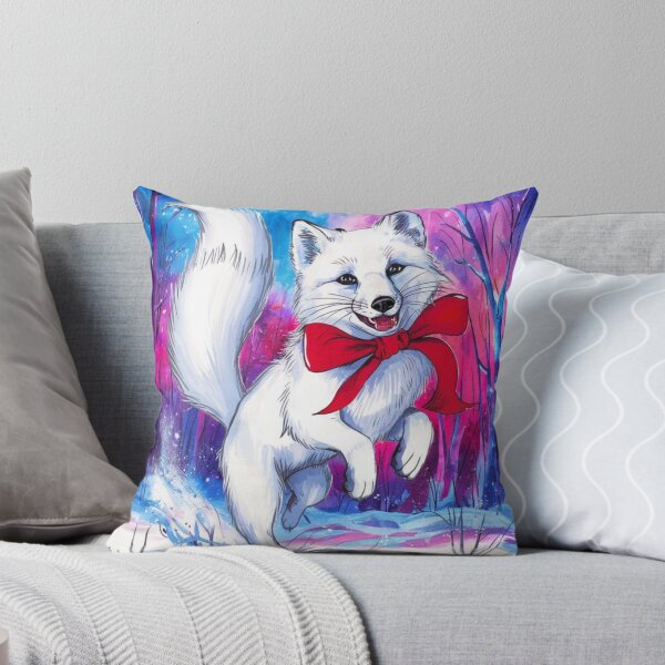 Item preview, Fox Portrait. arctic fox, white fox, snow fox, winter fox, fantasy fox, whimsical fox designed and sold by FoxVibes.