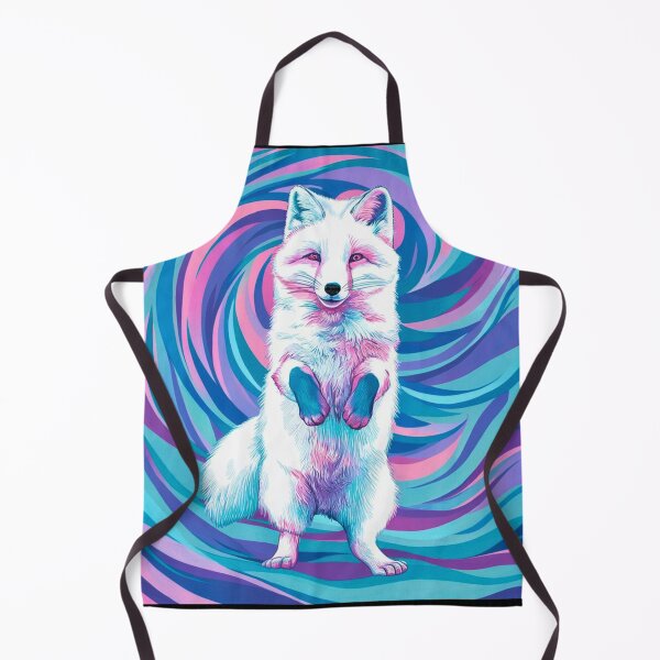 Artikelvorschau, Fuchsporträt. Polarfuchs, Weißfuchs, Schneefuchs, Winterfuchs, Fantasiefuchs, wunderlicher Fuchs entworfen und verkauft von FoxVibes.