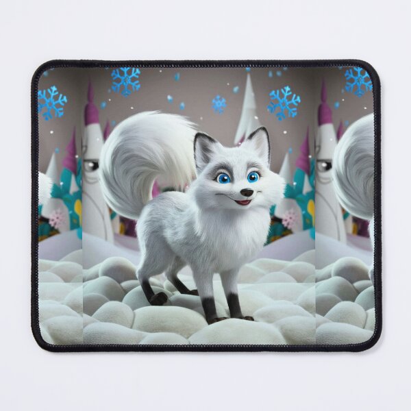 Artikelvorschau, Fuchsporträt. Polarfuchs, Weißfuchs, Schneefuchs, Winterfuchs, Fantasiefuchs, wunderlicher Fuchs entworfen und verkauft von FoxVibes.