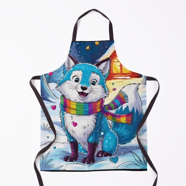 Artikelvorschau, Fuchsporträt. Polarfuchs, Weißfuchs, Schneefuchs, Winterfuchs, Fantasiefuchs, wunderlicher Fuchs entworfen und verkauft von FoxVibes.