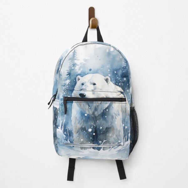 Item preview, Beautiful Snow Polar Bear Watercolor Animals Nature Gift designed and sold by InkyGenies.