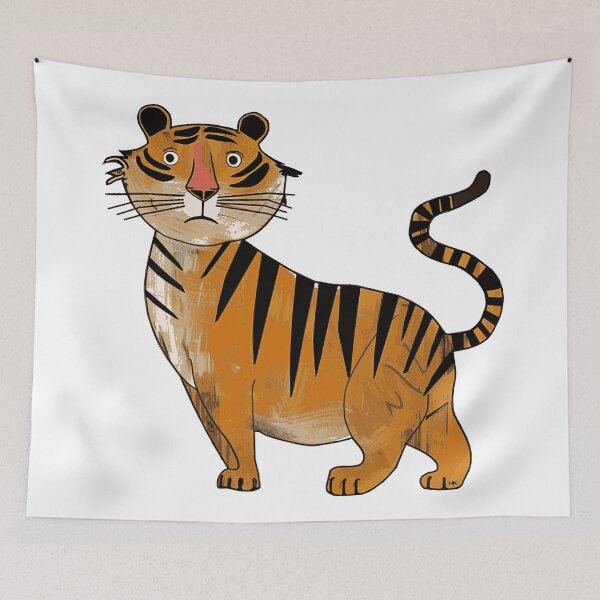 Item preview, Majestic Bengal Tiger - Colorful Big Kitty designed and sold by HausKatz.