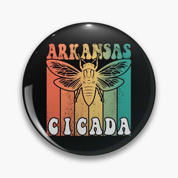 Item preview, Retro Arkansas 2024 Cicada Summer Swarm, Vintage Groovy Cicada designed and sold by ArtByKatti.
