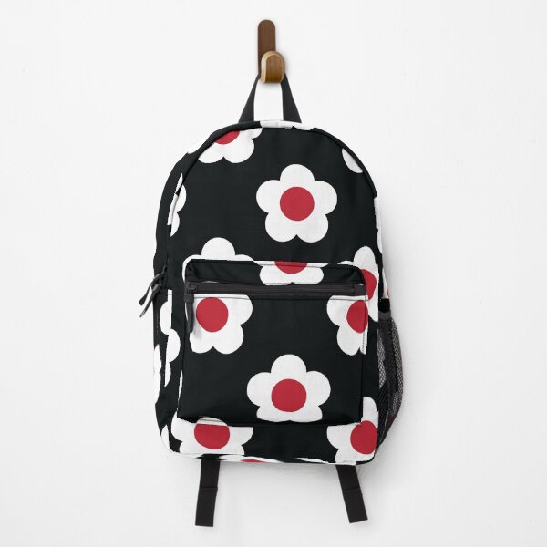 Item preview, Red, Black and White Simple Flower Power Pattern designed and sold by ClaudiaFlores.