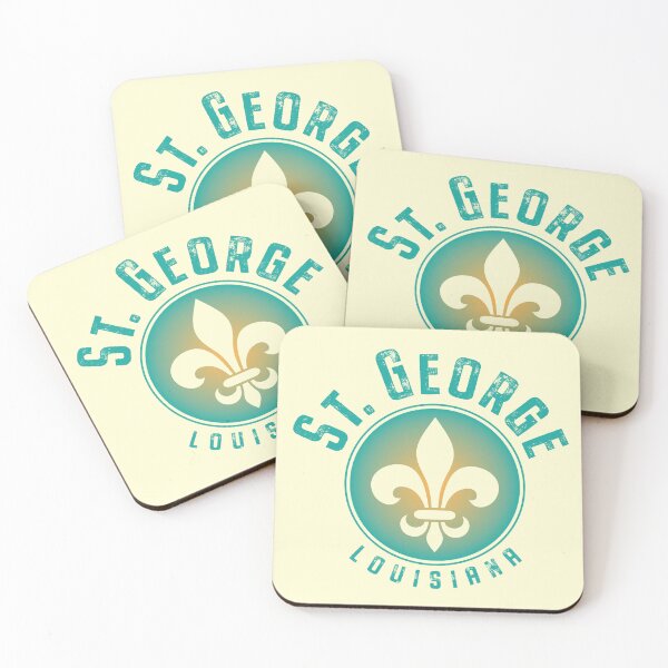 Item preview, St. George Louisiana Fleur Di Lis Design designed and sold by Futurebeachbum.