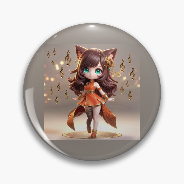 Item preview, Orange Chibi Spirit Fox Miyu designed and sold by CHIBI_POPZ.