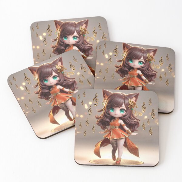 Item preview, Orange Chibi Spirit Fox Miyu designed and sold by CHIBI_POPZ.
