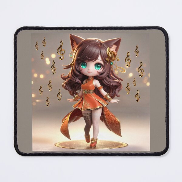 Item preview, Orange Chibi Spirit Fox Miyu designed and sold by CHIBI_POPZ.