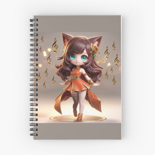Item preview, Orange Chibi Spirit Fox Miyu designed and sold by CHIBI_POPZ.