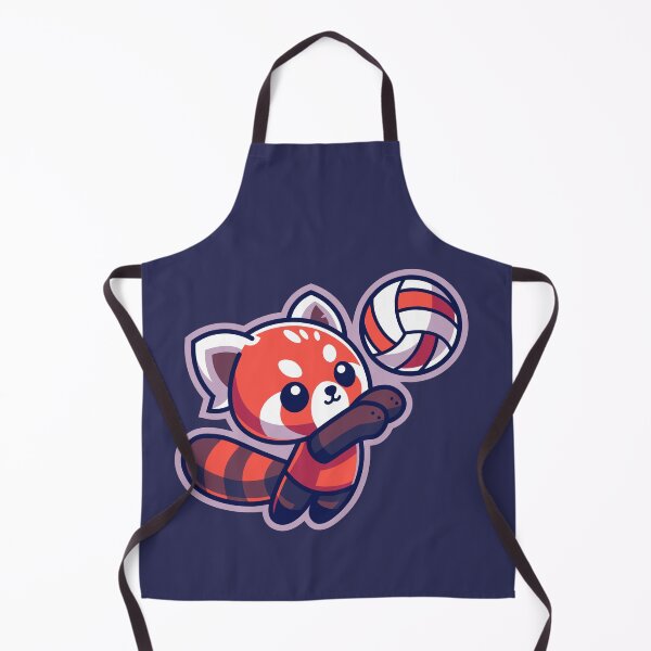 Item preview, Cute Volleyball Red Panda Player designed and sold by 804 Volleyball Swag Volleyball Merch for players and fans.