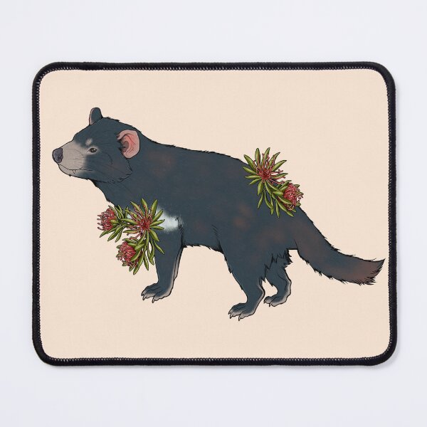 Item preview, Tasmanian Devil and Waratah Flower designed and sold by Mousewren.