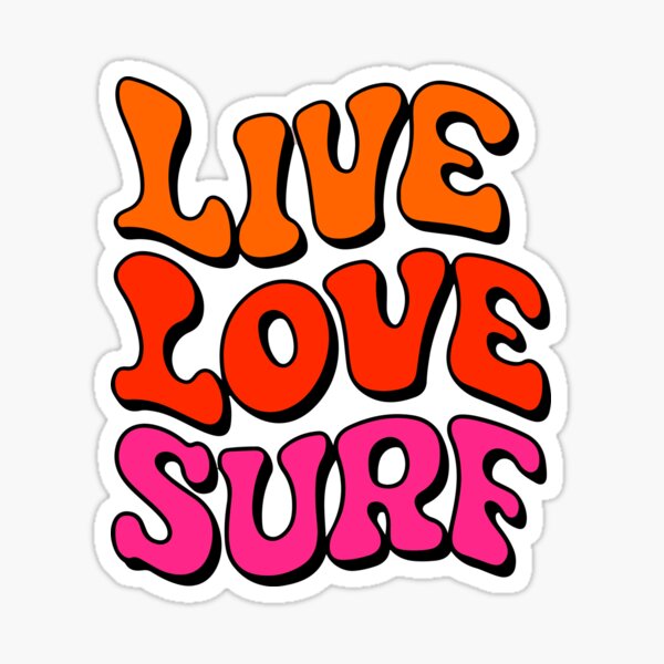 Vista previa del artículo con la obra «Vivir el amor surf», diseñado y vendido por Timegraf.