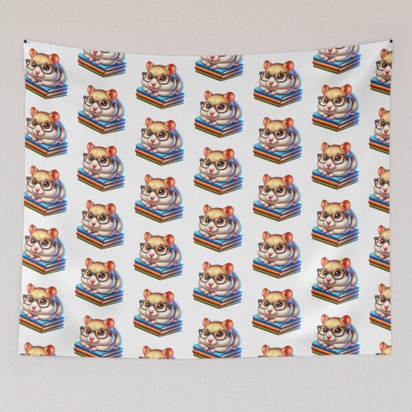 Item preview, Hamster And Books designed and sold by TheAnimalZ00.