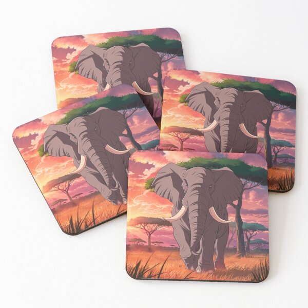 Item preview, Elephant Portrait. african elephant, safari elephant, african safari, african sunset designed and sold by ElephantVibes.
