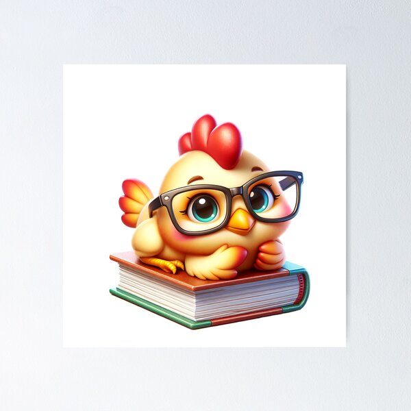 Item preview, Baby Chick And Books designed and sold by TheAnimalZ00.