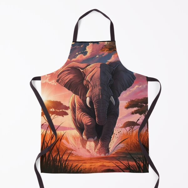 Item preview, Elephant Portrait. elephant running, african elephant, safari elephant, african safari, african sunset designed and sold by ElephantVibes.