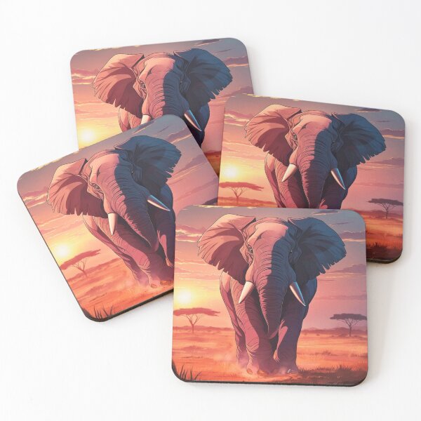 Item preview, Elephant Portrait. african elephant, safari elephant, african safari, african sunset designed and sold by ElephantVibes.