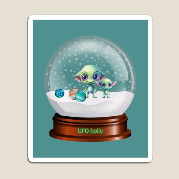 Item preview, aliens in a snowglobe designed and sold by Micaelamoose.