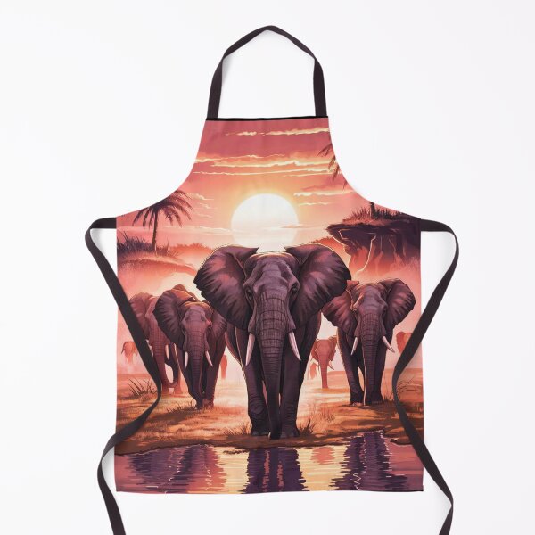 Item preview, Elephant Portrait. elephant herd, african elephant, safari elephant, african safari, african sunset designed and sold by ElephantVibes.