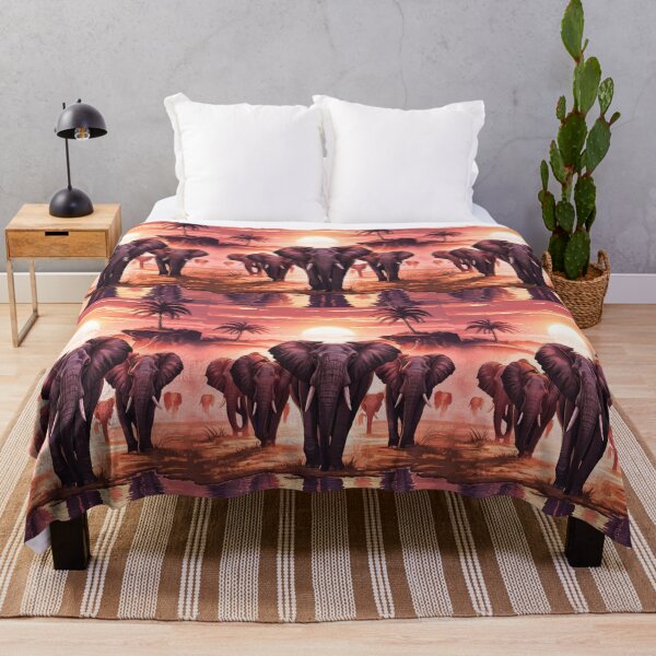 Item preview, Elephant Portrait. elephant herd, african elephant, safari elephant, african safari, african sunset designed and sold by ElephantVibes.