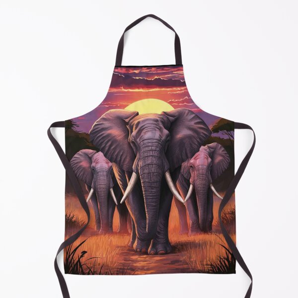 Item preview, Elephant Portrait. elephant herd, african elephant, safari elephant, african safari, african sunset designed and sold by ElephantVibes.