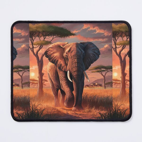 Item preview, Elephant Portrait. african elephant, safari elephant, african safari, african sunset designed and sold by ElephantVibes.