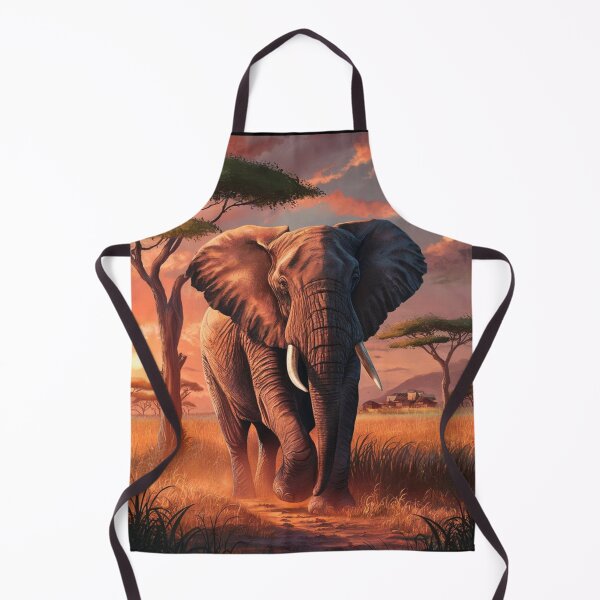 Item preview, Elephant Portrait. african elephant, safari elephant, african safari, african sunset designed and sold by ElephantVibes.