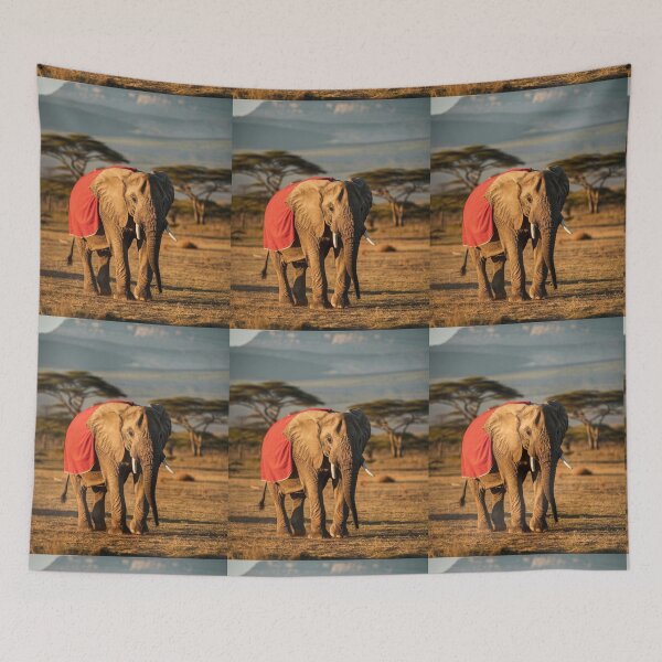 Item preview, Elephant Portrait. african elephant, safari elephant, african safari, african sunset designed and sold by ElephantVibes.