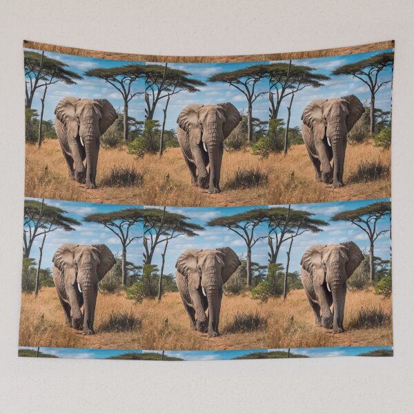 Item preview, Elephant Portrait. african elephant, safari elephant, african safari, african sunset designed and sold by ElephantVibes.
