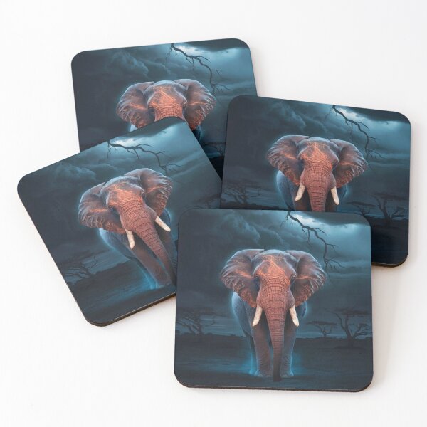 Item preview, Elephant Portrait. african elephant, whimsical elephant, african safari designed and sold by ElephantVibes.