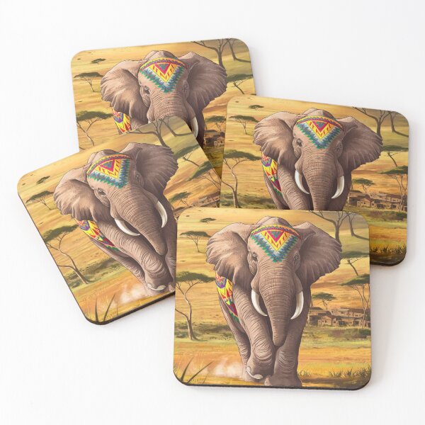 Item preview, Elephant Portrait. african elephant, safari elephant, african safari, african sunset designed and sold by ElephantVibes.