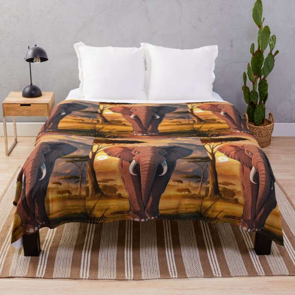 Item preview, Elephant Portrait. african elephant, safari elephant, african safari, african sunset designed and sold by ElephantVibes.