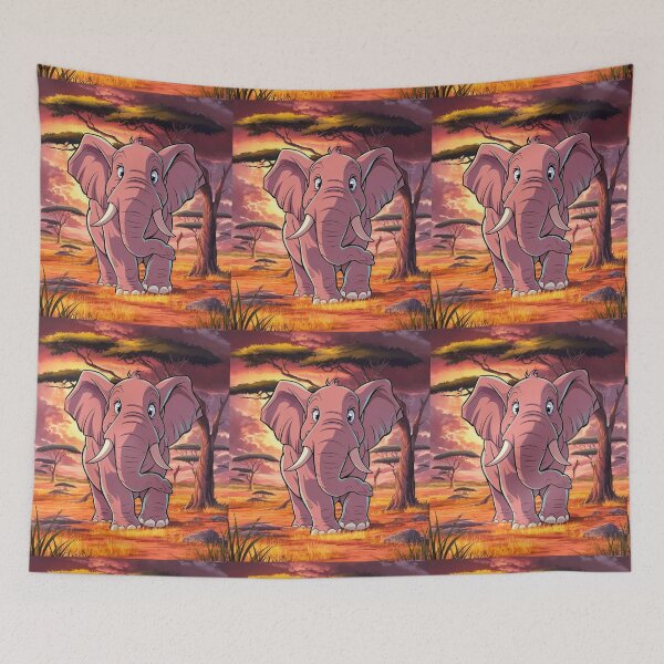 Item preview, Elephant Portrait. african elephant, safari elephant, african safari, african sunset designed and sold by ElephantVibes.