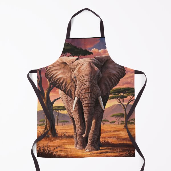 Item preview, Elephant Portrait. african elephant, safari elephant, african safari, african sunset designed and sold by ElephantVibes.