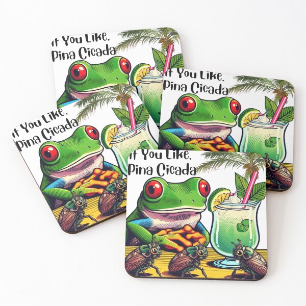 Item preview, Tropical Toad Frog Pop Art Whimsical Clipart Drawing of Frog Singing Jimmy Buffett. designed and sold by Wolvescreate.