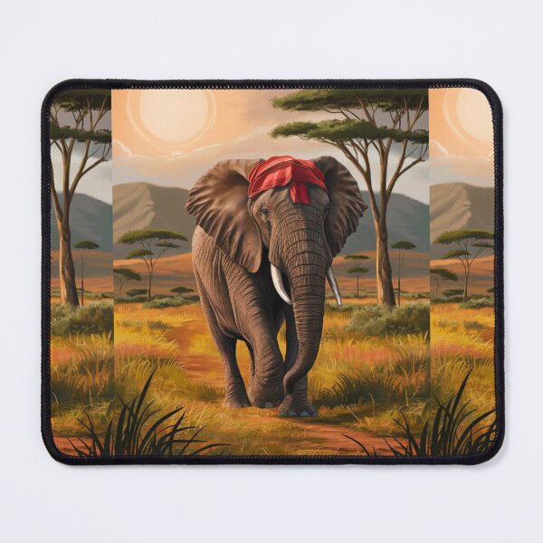 Item preview, Elephant Portrait. african elephant, safari elephant, african safari, african sunset designed and sold by ElephantVibes.