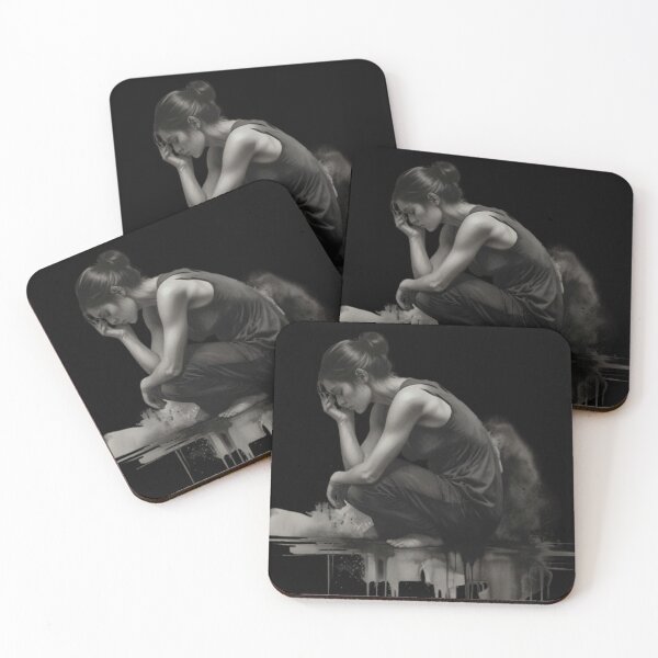 Item preview, Thoughtful woman designed and sold by Magic3D.