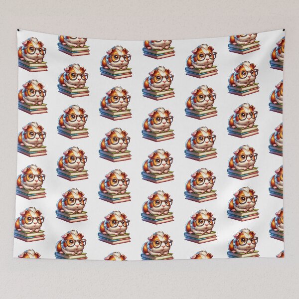 Item preview, Guinea Pig And Books designed and sold by TheAnimalZ00.