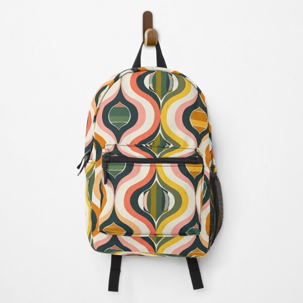Item preview, Vintage Retro Groovy Hourglass Shapes Print Pattern designed and sold by HollywoodInked.