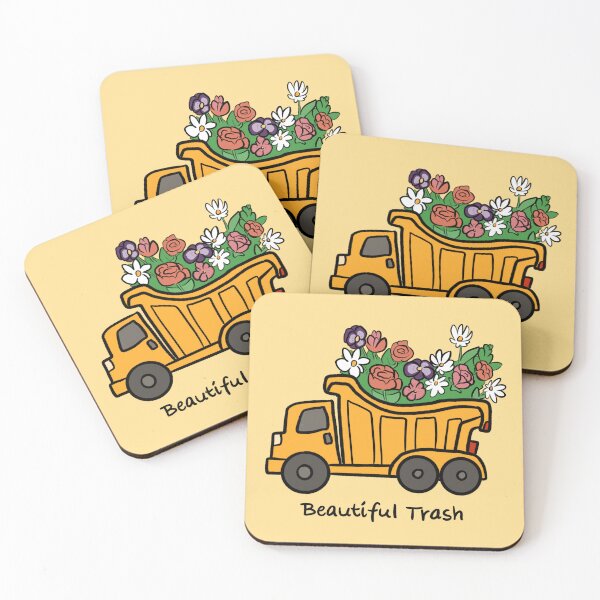 Item preview, Beautiful Trash - Dump Truck with Florals designed and sold by Art-Lyss.