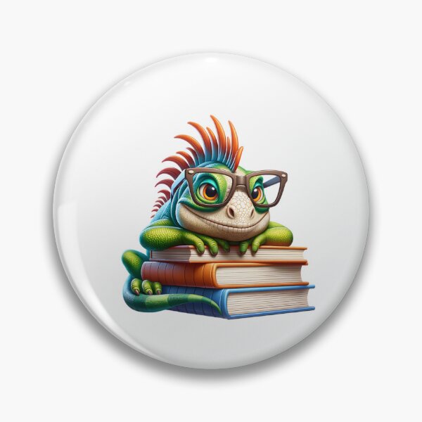Item preview, Iguana And Books designed and sold by TheAnimalZ00.