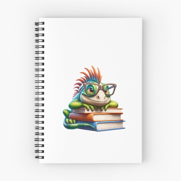 Item preview, Iguana And Books designed and sold by TheAnimalZ00.