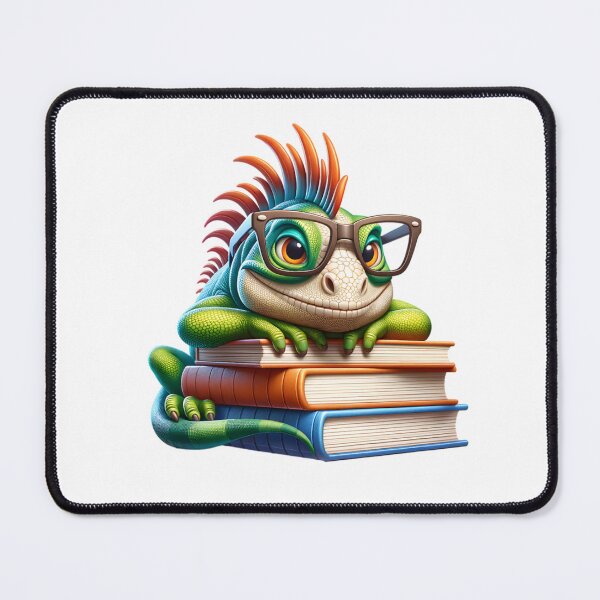 Item preview, Iguana And Books designed and sold by TheAnimalZ00.