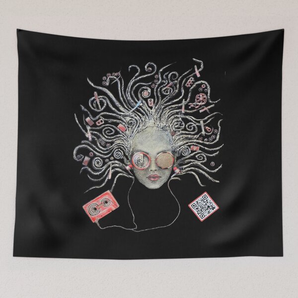 Item preview,  Voice of Universe on Black. Interactive collection with Augmented Reality designed and sold by Faushteyn.